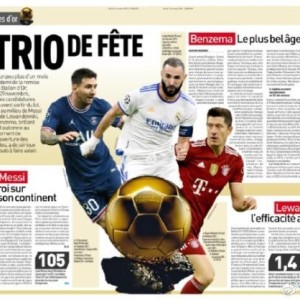 开云体育网页版入口-《队报》造势金球或成3人之争，足球欠莱万一座金球？